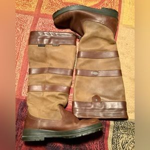 “Dubarry by Barbour” Waterproof Tan & Brown Leather Boots
